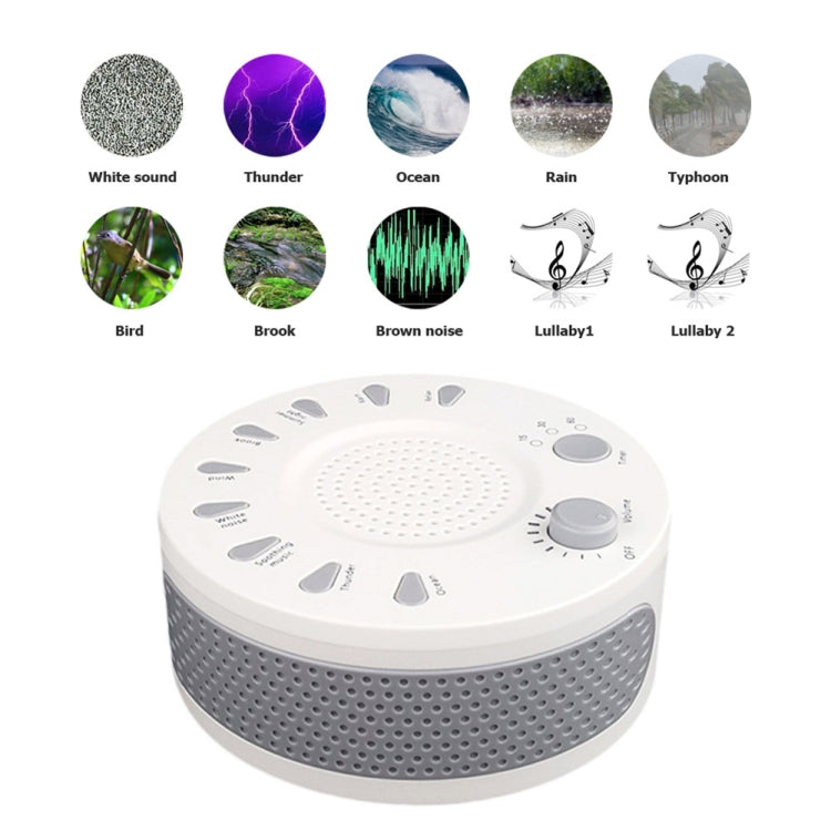 White Noise Machine Sleep Aid Device Improves Sleeping with Nine Timed Music