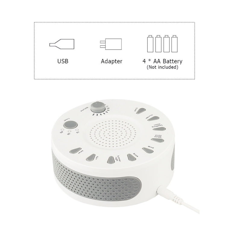 White Noise Machine Sleep Aid Device Improves Sleeping with Nine Timed Music