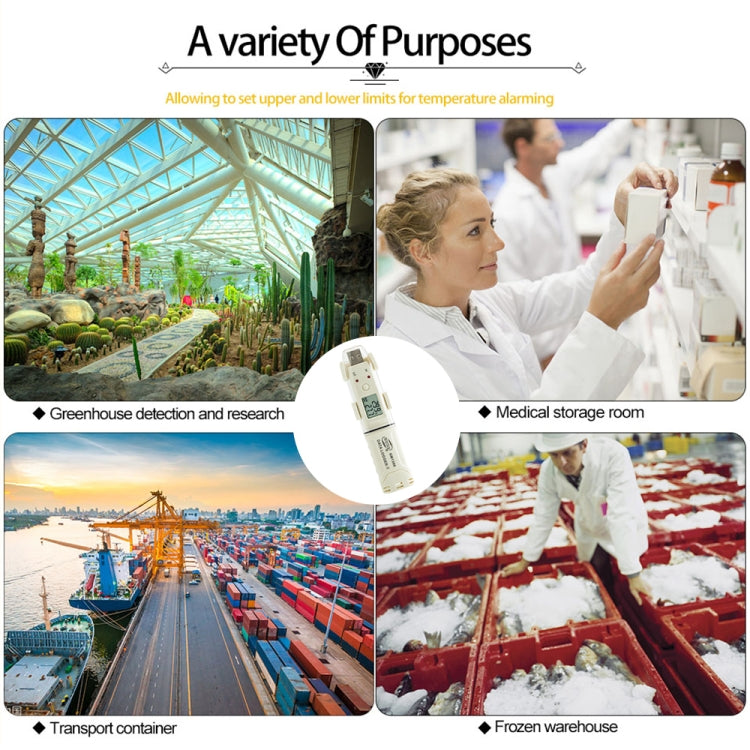 BENETECH GM1366 USB Digital Temperature and Humidity Recorder Meter with Alarm