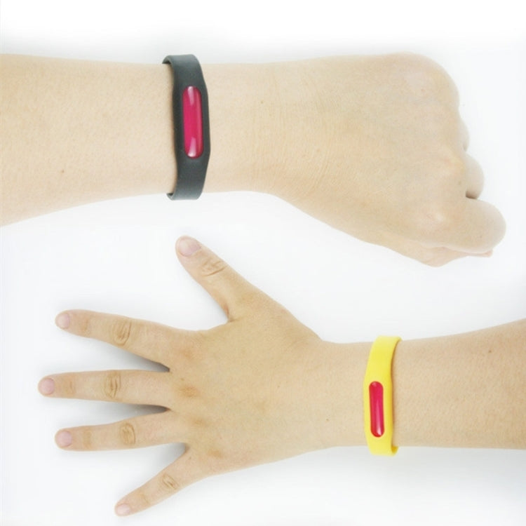 20 PCS Anti-mosquito Silicone Repellent Bracelet Buckle Wristband Bugs Away, Suitable for Children and Adults, Length:23cm, Random Color Delivery