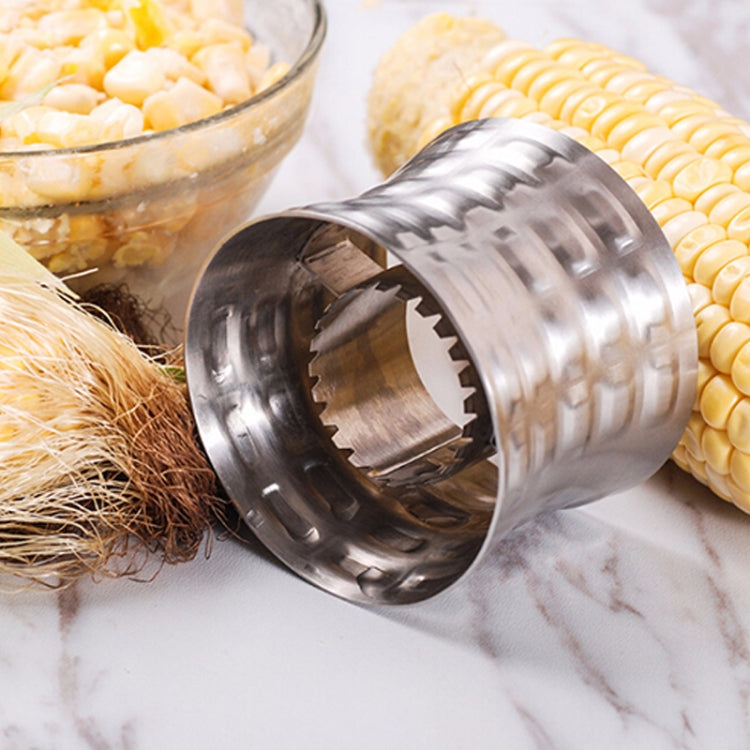 Round Shaped 304 Stainless Steel Household Corn Cutter Cob Corn Stripper Kitchen Tool