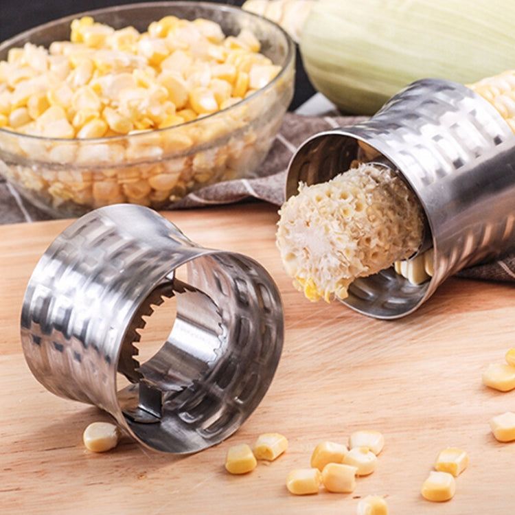 Round Shaped 304 Stainless Steel Household Corn Cutter Cob Corn Stripper Kitchen Tool