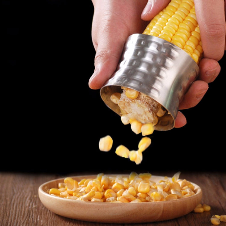 Round Shaped 304 Stainless Steel Household Corn Cutter Cob Corn Stripper Kitchen Tool