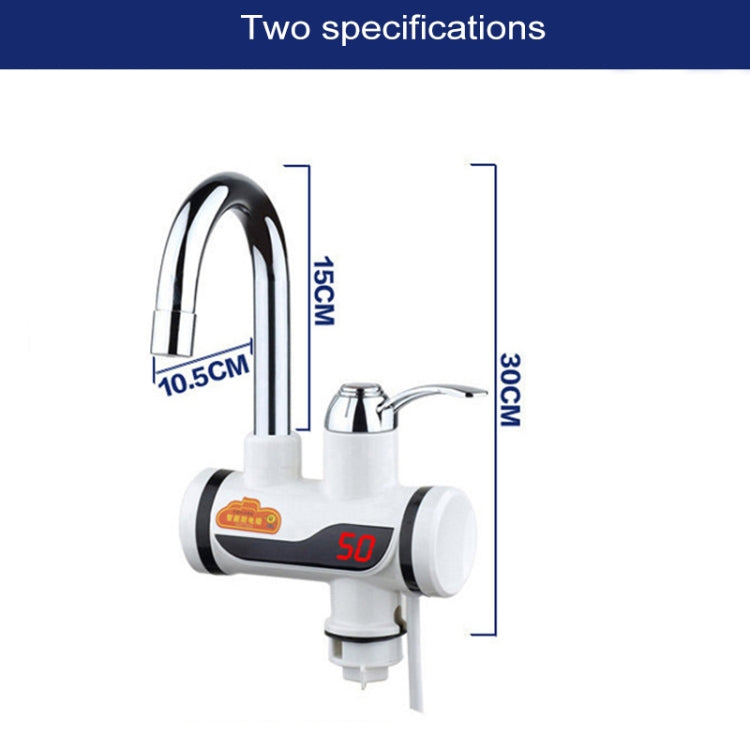 3s Fast Heat Electrothermal Rotatable Faucet Water Tap with Indicator Light, 220V, Size: S