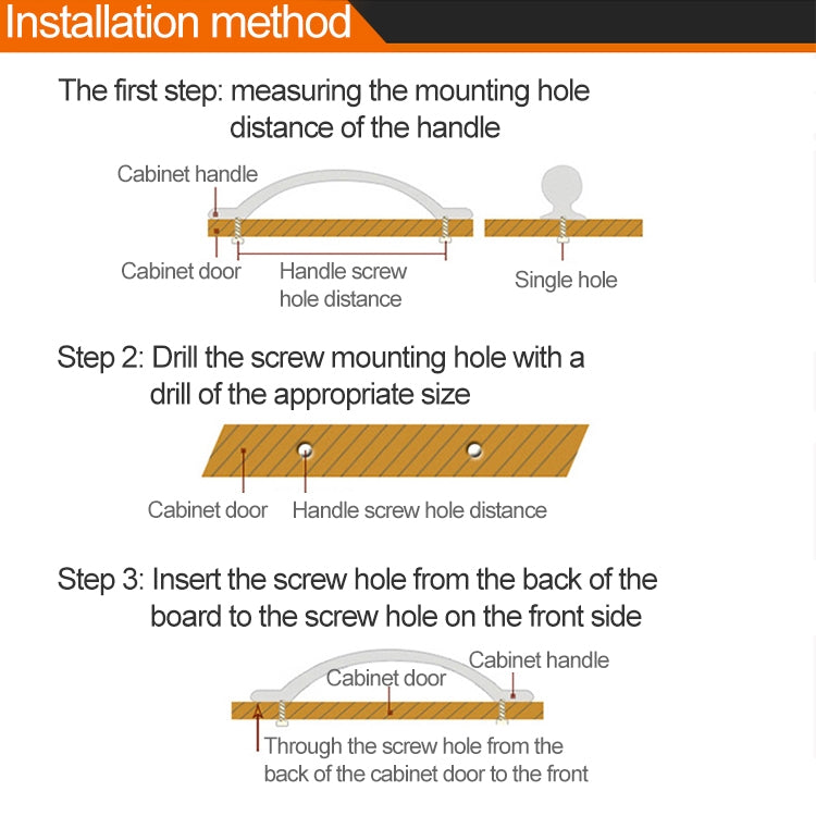 6226_128 American Style Black Brass Drawer Cabinet Handle