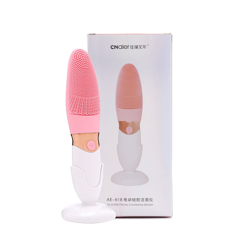 CNaier AE-618 Battery-powered Silicone Acoustic Wave Face Skin Care Electric Facial Cleanser