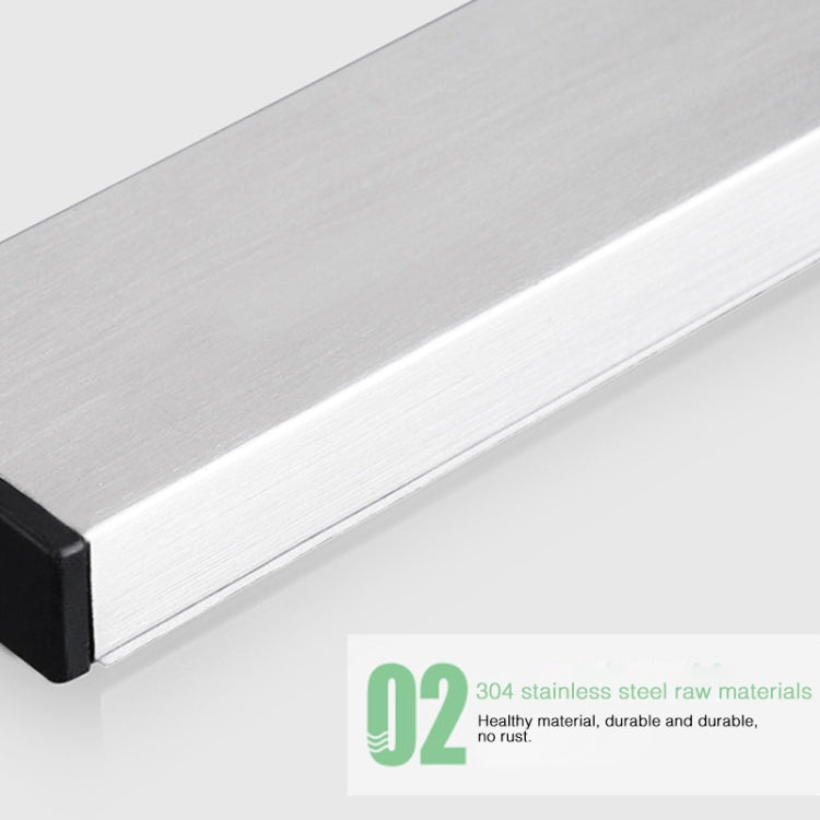 Kitchen Free Punching Wall-mounted 304 Stainless Steel Magnetic Knife Holder, Size:41x4x1.5cm