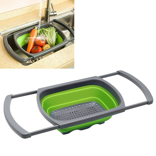 kn003 Household RetractableFruit and Vegetable Water Filter Basket Washing Basket