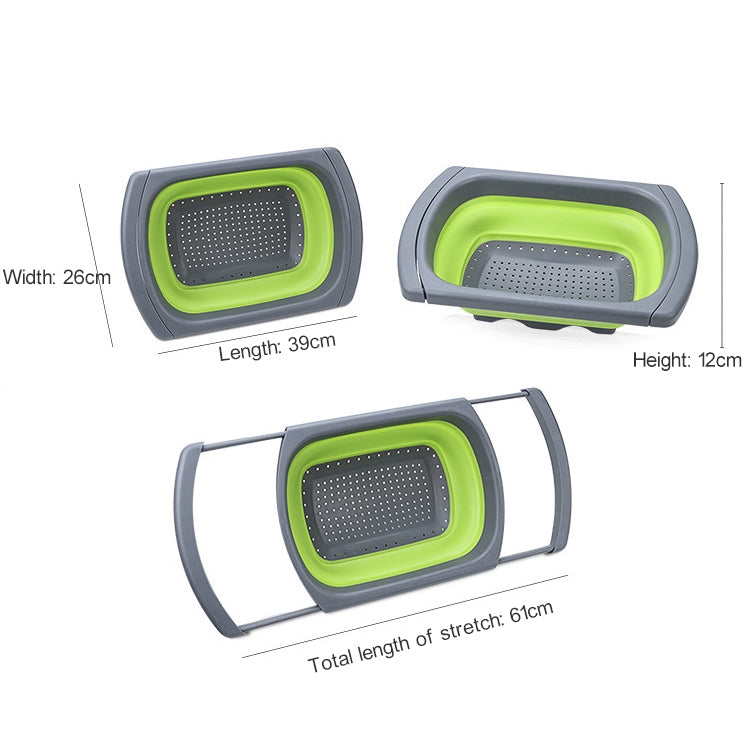 kn003 Household RetractableFruit and Vegetable Water Filter Basket Washing Basket