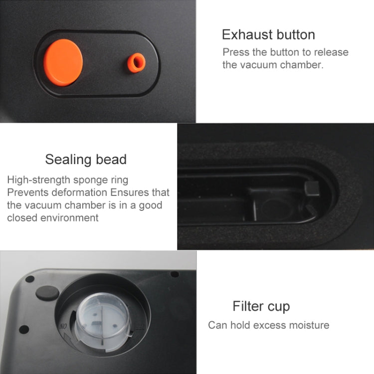 Household Commercial Food Vacuum Plastic Packaging Machine Sealer Closer Machine, UK Plug, Food UK Plug (White), Food UK Plug (Black)