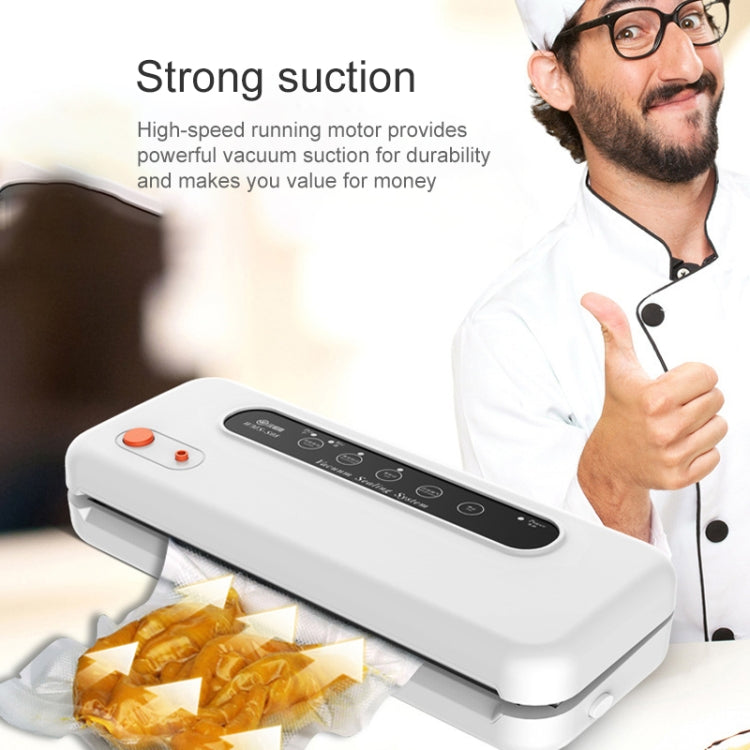 Household Commercial Food Vacuum Plastic Packaging Machine Sealer Closer Machine, UK Plug, Food UK Plug (White), Food UK Plug (Black)