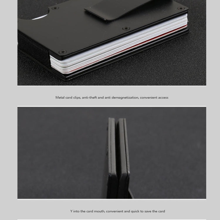 Slim Wallet Money Clip Credit Card Holder, Random Color