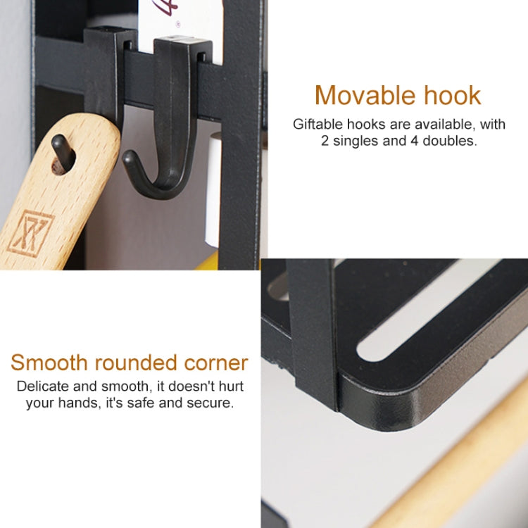 Kitchen Double Layers Magnetic Refrigerator Rack Storage Holder