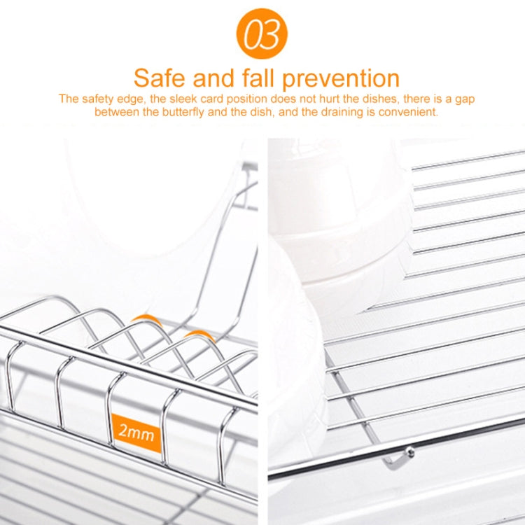 Multi-function Kitchen Stainless Steel Double Diskes Rack Hanging Knife Chopping Block Holder