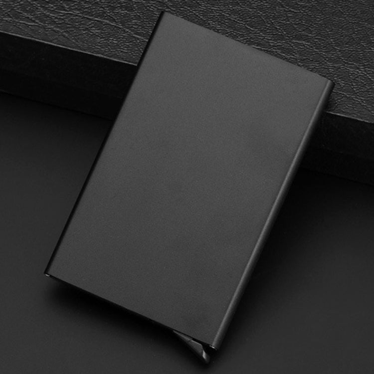 Antimagnetic Stainless Steel PU Business Card Holder Credit Card Case, Size: 10*6.2*0.8cm