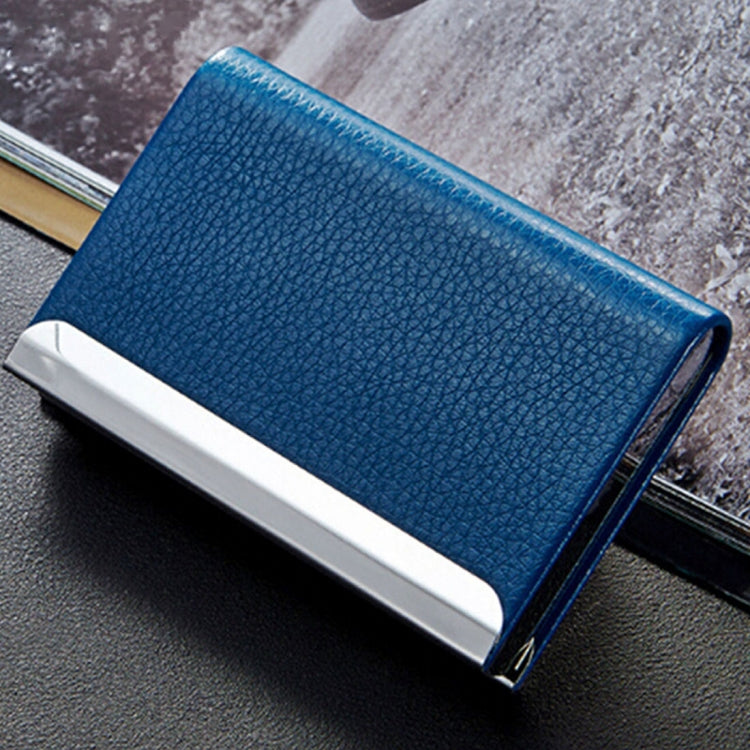 Lichi texture Business Card Holder Credit Card ID Case Holder