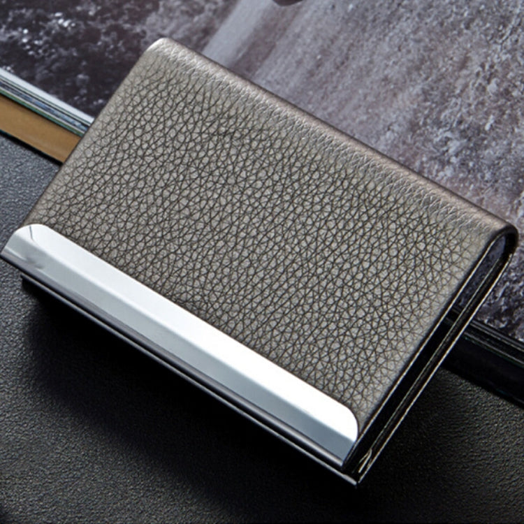Lichi texture Business Card Holder Credit Card ID Case Holder