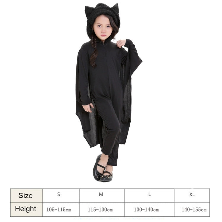 Halloween Costume Children Jumpsuit Bat Style Cosplay Costumes Stage Suit Size:XL, Suggested Height:140-155cm