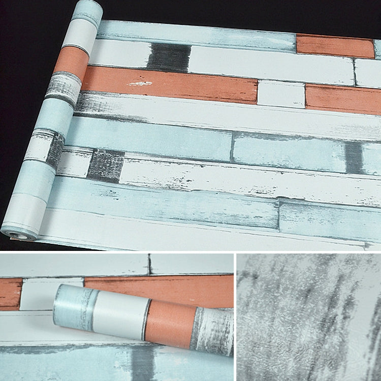 Wood Stone Creative 3D Stone Brick Decoration Wallpaper Stickers Bedroom Living Room Wall Waterproof Wallpaper Roll, Size: 45 x 1000cm