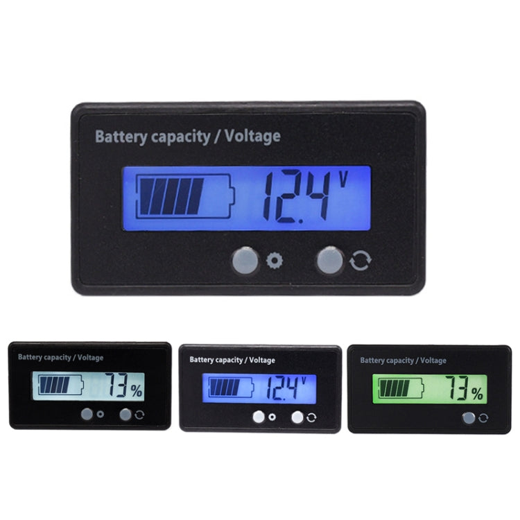 H6133 12V-84V Lead-acid Battery Voltage Tester Percentage Voltmeter Gauge Lithium Battery Status Monitor
