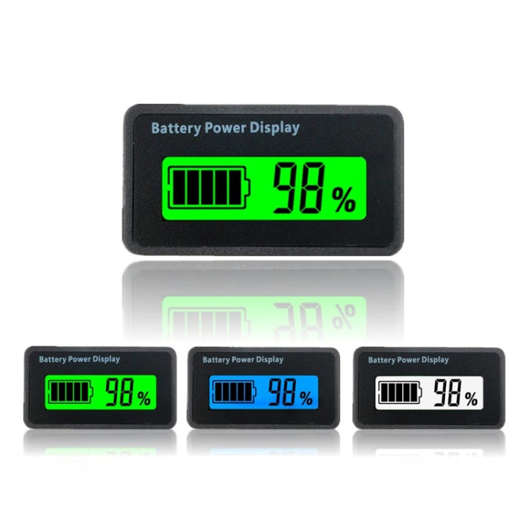 H5 12V-48V Lead-acid Battery Voltage Tester Percentage Voltmeter Gauge Lithium Battery Status Monitor