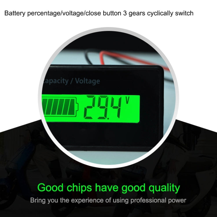 H5 12V-48V Lead-acid Battery Voltage Tester Percentage Voltmeter Gauge Lithium Battery Status Monitor