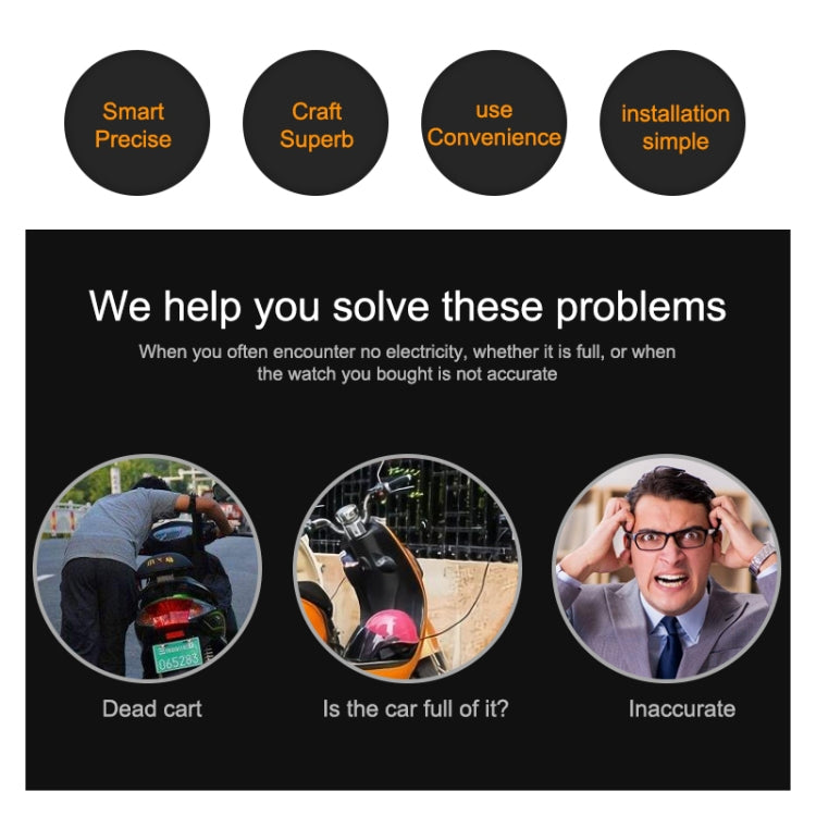 H5 12V-48V Lead-acid Battery Voltage Tester Percentage Voltmeter Gauge Lithium Battery Status Monitor