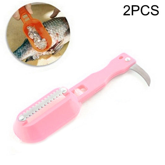 2 PCS Kitchen Essential Fish Scraper Fish Scale Planing Knife with Cover