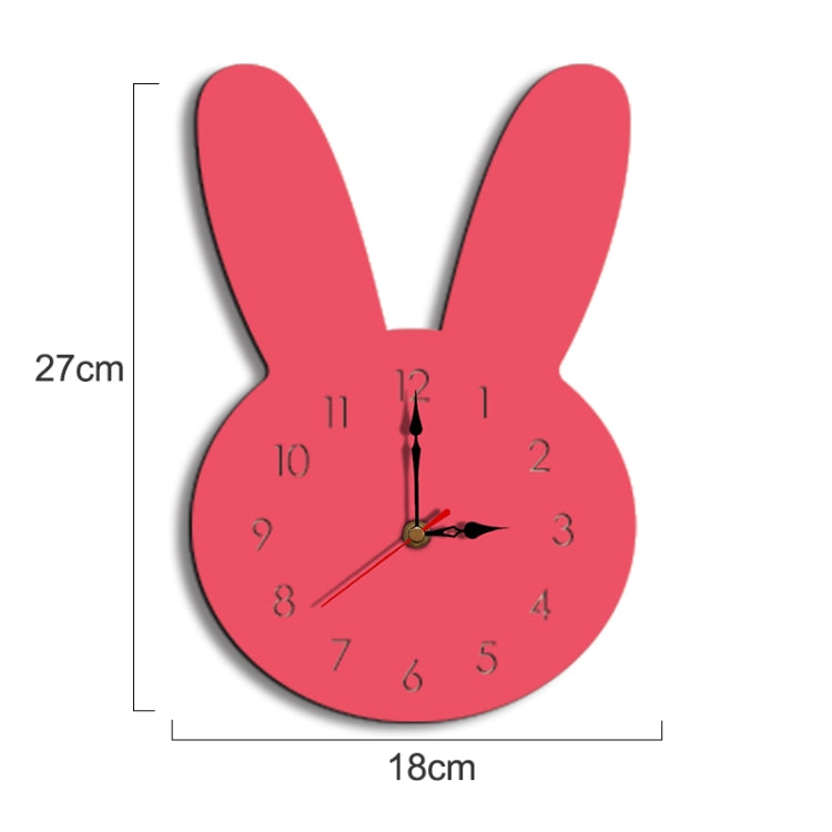 Rabbit Pattern Creative Living Room Decorative Wall Clock