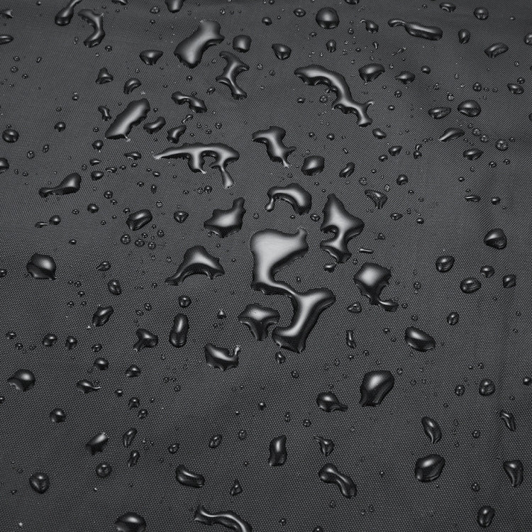 Anti-UV Waterproof Dust-proof 210D Oxford Cloth Folding BBQ Protective Cover Outdoor Gas Charcoal Electric Barbeque Grill Cover, Size: 190*71*117cm(Black)