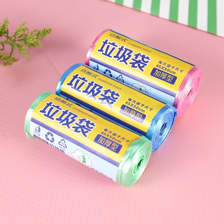 1 Rolls Household Colour Thickening Big Garbage Bags (30 PCS Per Roll), Random Color Delivery, Size:45*50cm