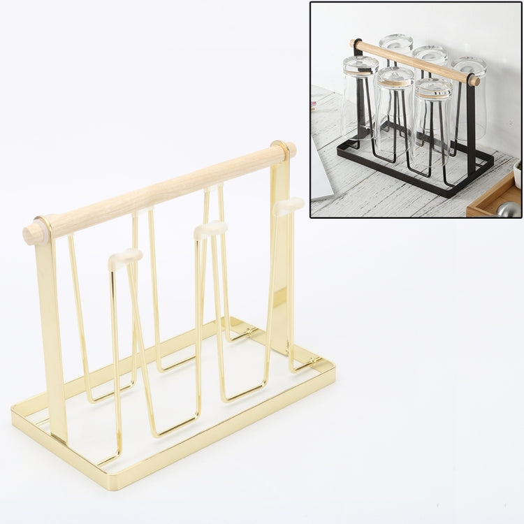 Iron Kitchen Cup Holder Drain Shelf