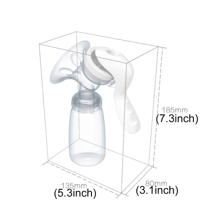 REAL BUBEE Maternity Products PP Manual Suckling Breast Milk Pump for Mama