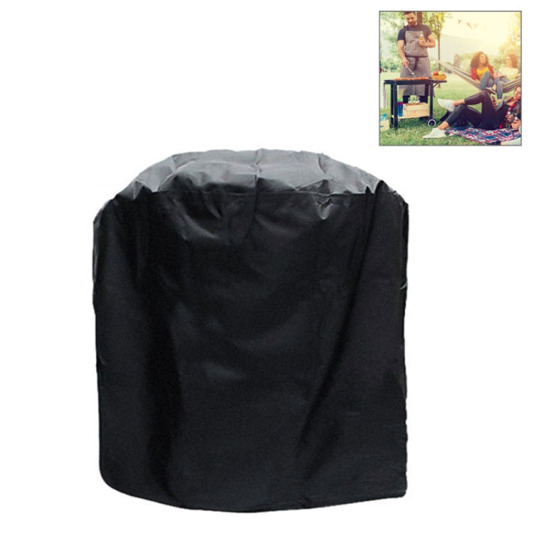 Outdoor Anti-UV Waterproof Dust-proof 210D Oxford Cloth BBQ Cylindrical Protective Bag Charcoal Barbeque Grill Cover, Size: 71x73cm