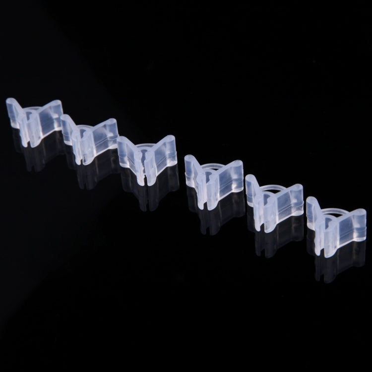 100 PCS Plant Grafting Gardening Plastic Grafting Folder Grafting Clip Transparent Gardening Plastic Grafting Clip Tomatoes Grafting Clips