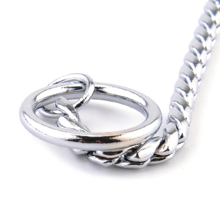 Pet Collars Pet Neck Strap Dog Neckband Snake Chain Dog Chain  Solid  Metal Chain Dog Collar，Length:35cm