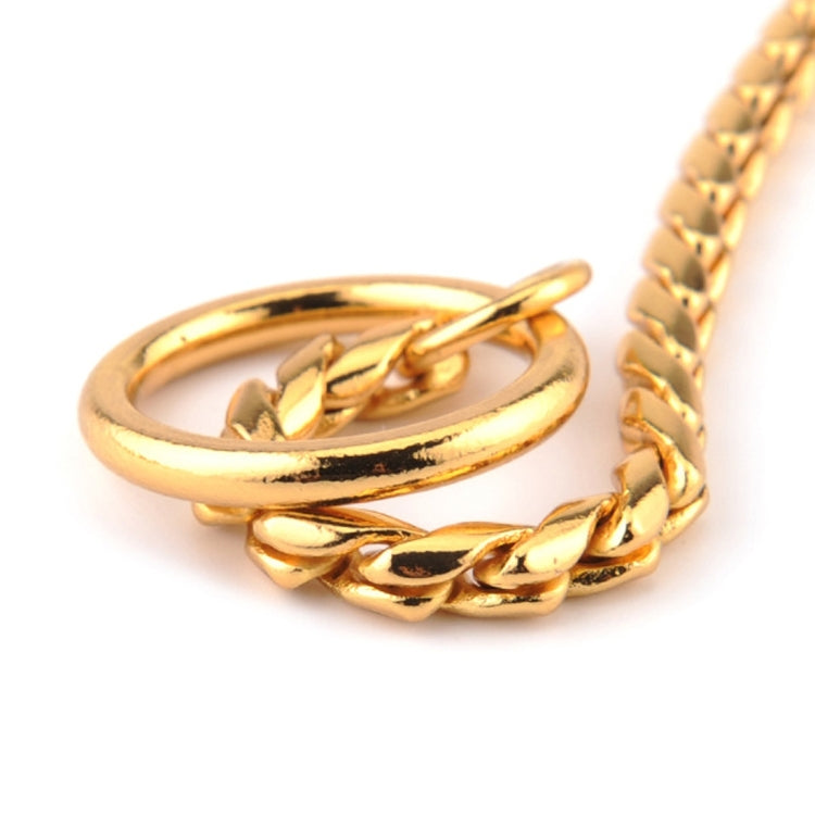 Pet Collars Pet Neck Strap Dog Neckband Snake Chain Dog Chain  Solid  Metal Chain Dog Collar，Length:55cm