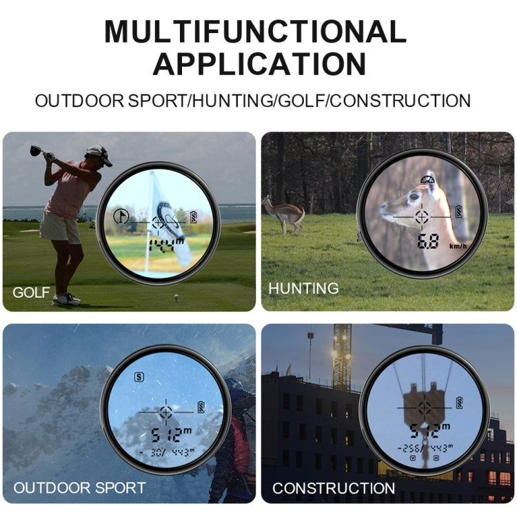 SNDWAY SW600A Handheld Outdoor Waterproof Telescope Range Finder Distance Measurer, 600m