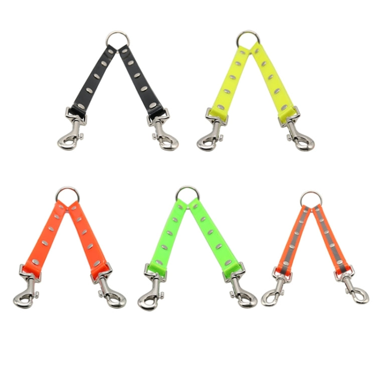 TPU Material Pet Dogs 2 in 1 Tangle-free Traction Rope Double Pet Dog Walking Leash, Length: 25 cm