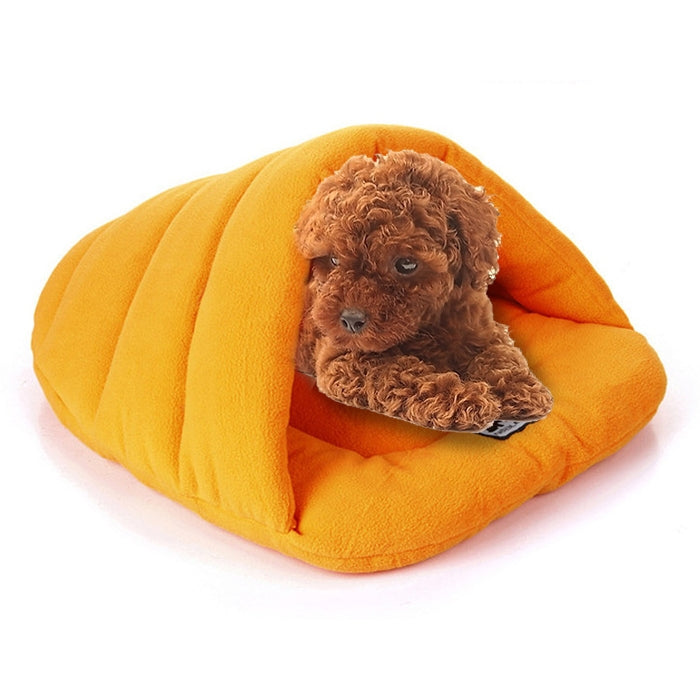 Slipper Shape Polar Fleece Warm Thicken Pet Dogs Cats House Size: L, 58×68×32cm