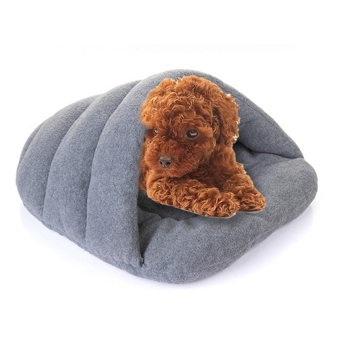 Slipper Shape Polar Fleece Warm Thicken Pet Dogs Cats House Size: L, 58×68×32cm