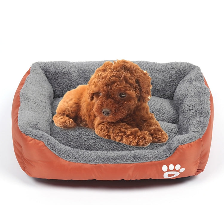 Candy Color Four Seasons Genuine Warm Pet Dog Kennel Mat Teddy Dog Mat, Size: L, 66×50×14cm