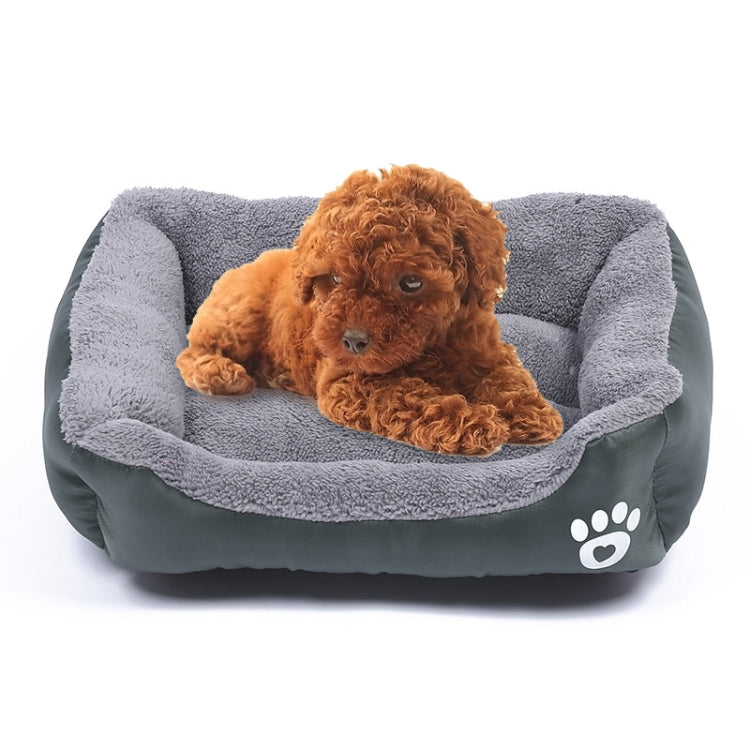Candy Color Four Seasons Genuine Warm Pet Dog Kennel Mat Teddy Dog Mat, Size: S, 43×32×10cm
