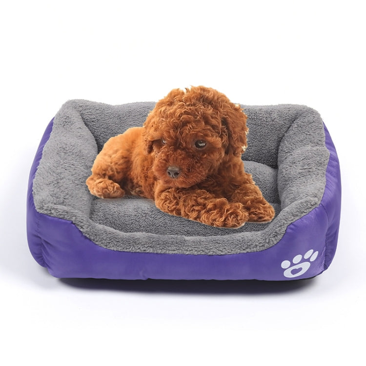 Candy Color Four Seasons Genuine Warm Pet Dog Kennel Mat Teddy Dog Mat, Size: S, 43×32×10cm, Size: S