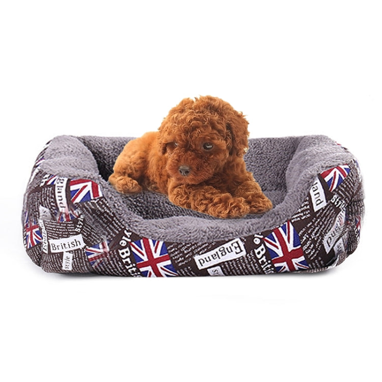 National Flag Four Seasons Genuine Warm Pet Dog Kennel Mat, Size: L, 66×50×14cm