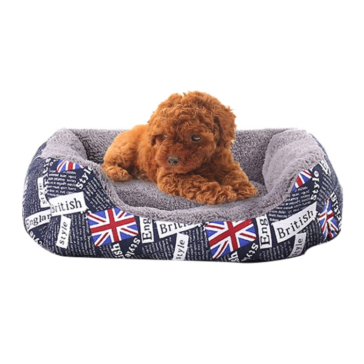 National Flag Four Seasons Genuine Warm Pet Dog Kennel Mat, Size: L, 66×50×14cm