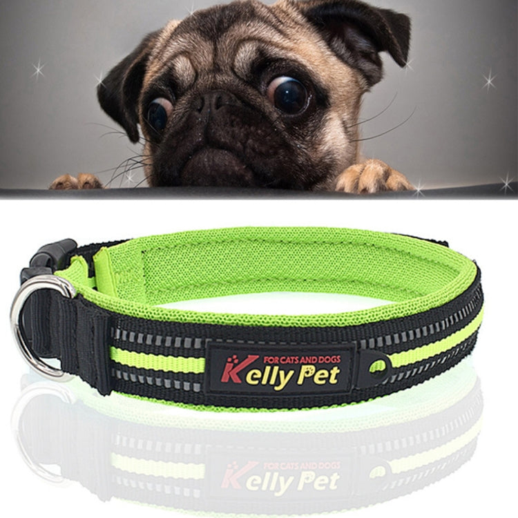 Pet Dogs Polyester Reflective Breathable Pets Collar Traction Lead Leash, Size: S, 2.0*35*40cm
