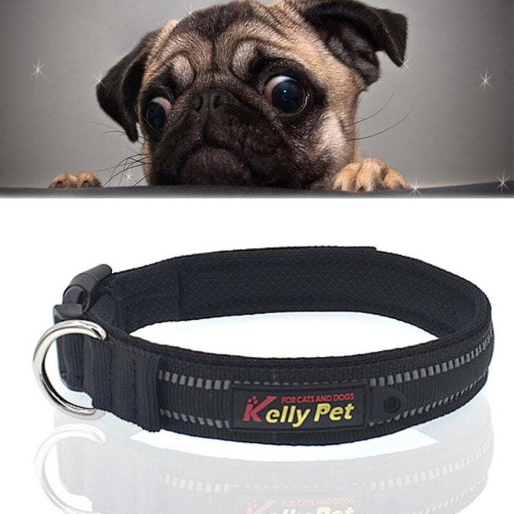 Pet Dogs Polyester Reflective Breathable Pets Collar Traction Lead Leash, Size: L, 2.5*47*54cm