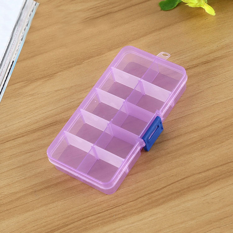 10 PCS Removable Grid Plastic Box Organizer for Jewelry Earring Fishing Hook Small Accessories, Size: Small, 10 Slots