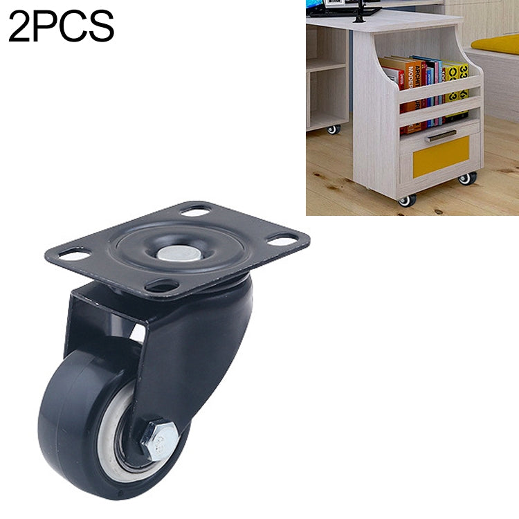 2 PCS 2 inch Furniture Cabinet Coffee Table Silent Universal Wheel